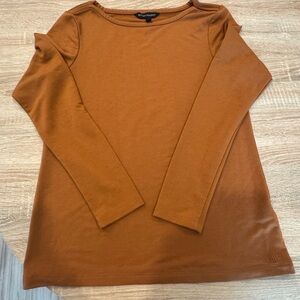 Banana Republic Rust Long Sleeve Top
